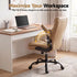 Artiss 2 Point Massage Office Chair Leather Mid Back Espresso