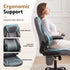Artiss Massage Office Chair PU Leather Mid Back Grey Reclining