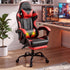 2 Point Massage Gaming Chair Red Footrest Recliner Office Chair