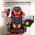 2 Point Massage Gaming Chair Red Footrest Recliner Office Chair