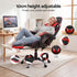 2 Point Massage Gaming Chair Red Footrest Recliner Office Chair