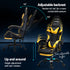 Artiss 2 Point Massage Gaming Office Chair Footrest Yellow