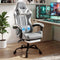 Artiss Gaming Office Chair Fabric Ergonomic with 2 Point Message Light Grey