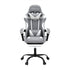 Artiss Gaming Office Chair Fabric Ergonomic with 2 Point Message Light Grey