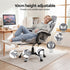 Artiss Gaming Office Chair Fabric Ergonomic with 2 Point Message Light Grey