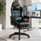 Artiss Massage Gaming Chair, 8 Point Recliner Office Chair with Footrest Black
