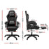 Artiss Massage Gaming Chair, 8 Point Recliner Office Chair with Footrest Black