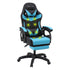 Artiss Massage Gaming Chair, 8 Point Recliner Office Chair with Footrest Blue