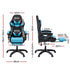 Artiss Massage Gaming Chair, 8 Point Recliner Office Chair with Footrest Blue