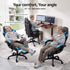 Artiss Massage Gaming Chair, 8 Point Recliner Office Chair with Footrest Blue