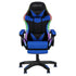 Artiss Gaming Office Chair 12 RGB LED Massage Computer Work Seat Footrest Blue