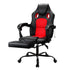 Massage Gaming Chair PU Leather Reclining Office Chair with 2 Zone Massage Black