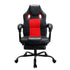 Massage Gaming Chair PU Leather Reclining Office Chair with 2 Zone Massage Black