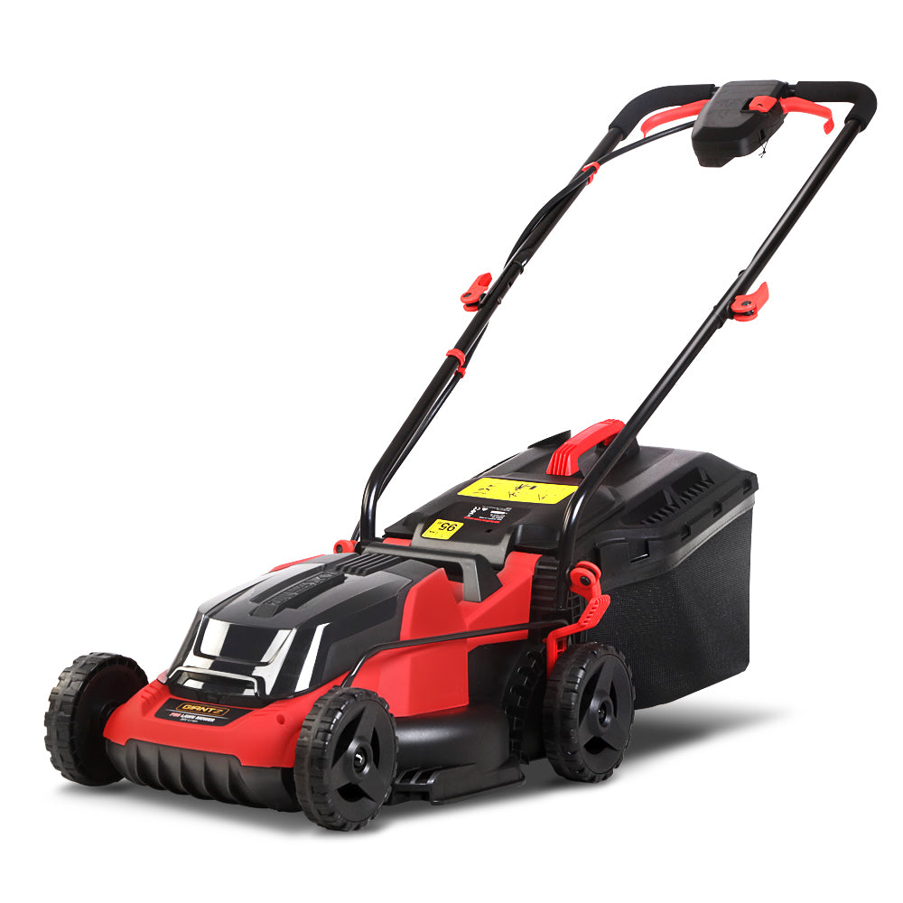 Cordless Lawn Mower 40V Lithium Twin Battery 340mm Cut 6 Heights