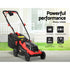 Cordless Lawn Mower 40V Lithium Twin Battery 340mm Cut 6 Heights