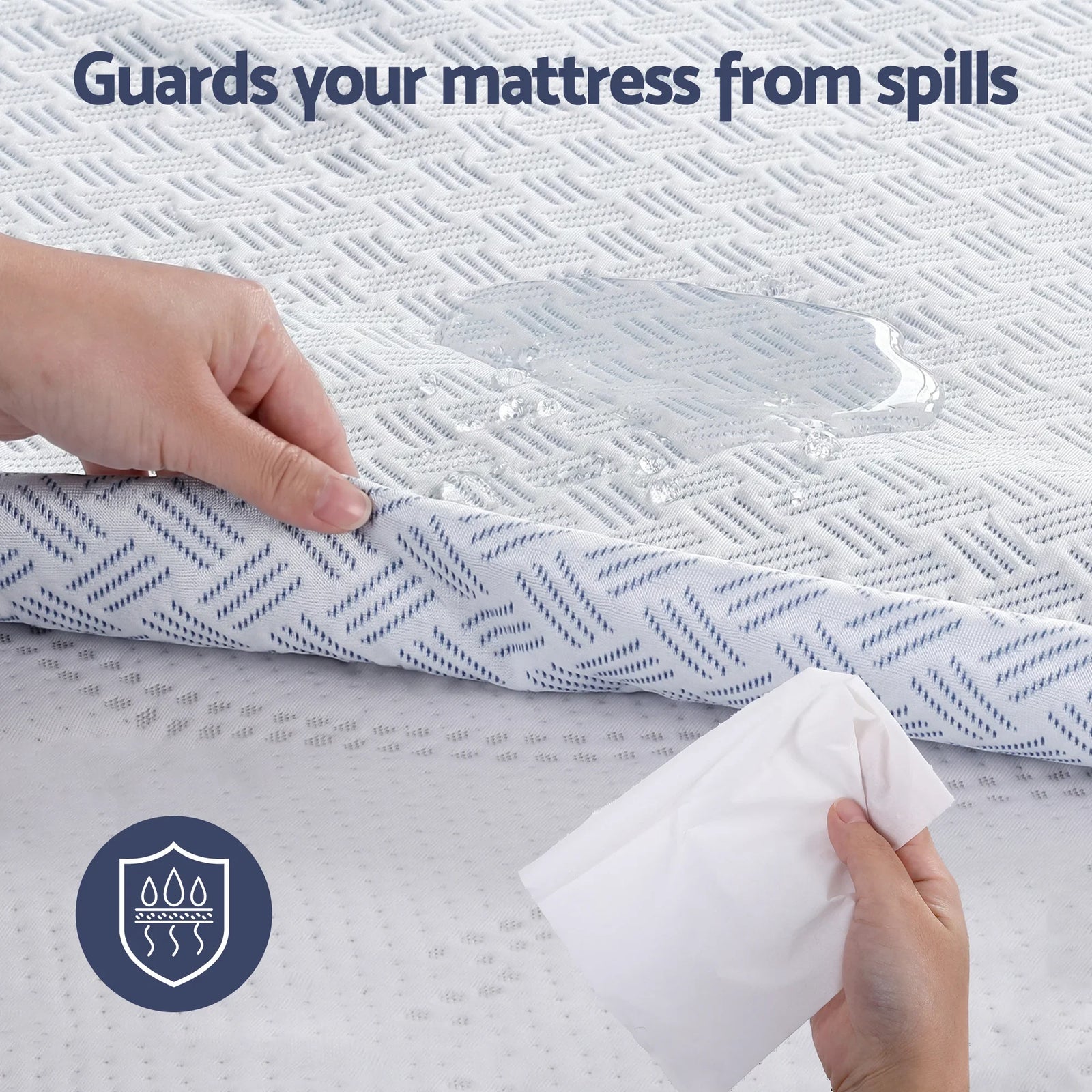 Cooling Mattress Protector Waterproof Deep Pocket Fitted Cover King
