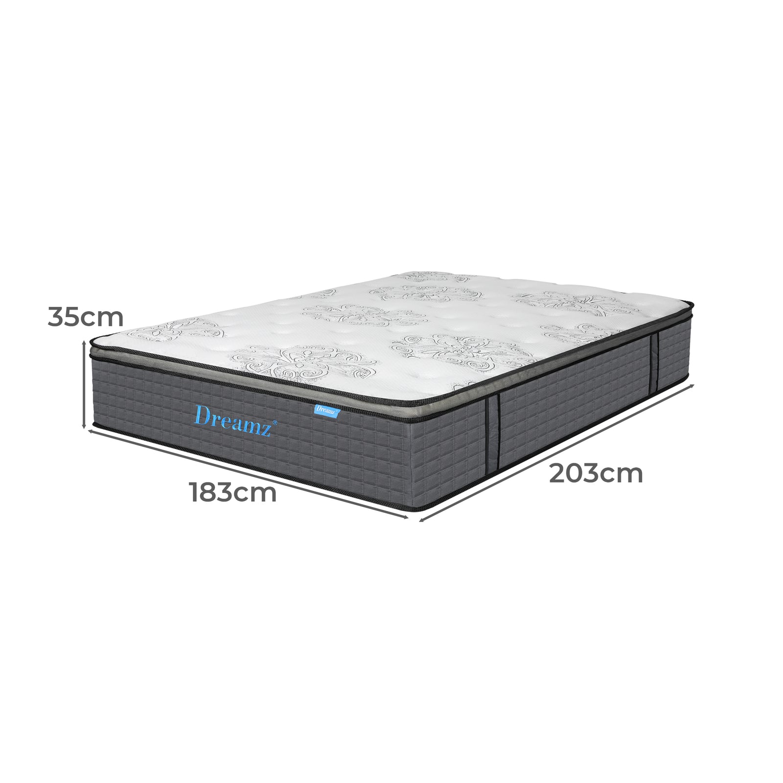 Dreamz Spring Mattress Bed Pocket Egg King-1950770001724182530