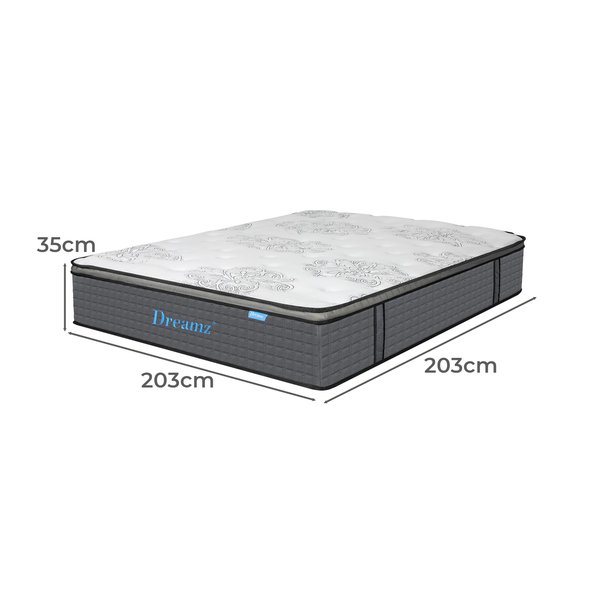 Dreamz Spring Mattress Bed Pocket Egg Super King-1950770002445602818