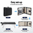 Massage Table 55cm Aluminium 2-Fold Portable 250kg with Bag Cover Black