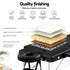 Massage Table 55cm Aluminium 2-Fold Portable 250kg with Bag Cover Black