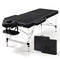Massage Table 70cm Aluminium 2-Fold Portable 250kg with Bag Cover Black