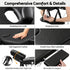 Massage Table 70cm Aluminium 2-Fold Portable 250kg with Bag Cover Black