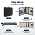 Massage Table 70cm Aluminium 2-Fold Portable 250kg with Bag Cover Black