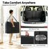 Massage Table 70cm Aluminium 2-Fold Portable 250kg with Bag Cover Black