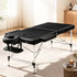 Massage Table 75cm – Aluminium Portable, 250kg Capacity, Adjustable, Black