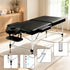 Massage Table 75cm – Aluminium Portable, 250kg Capacity, Adjustable, Black