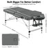 Portable Massage Table Aluminium Folding 55cm Wide Adjustable Height