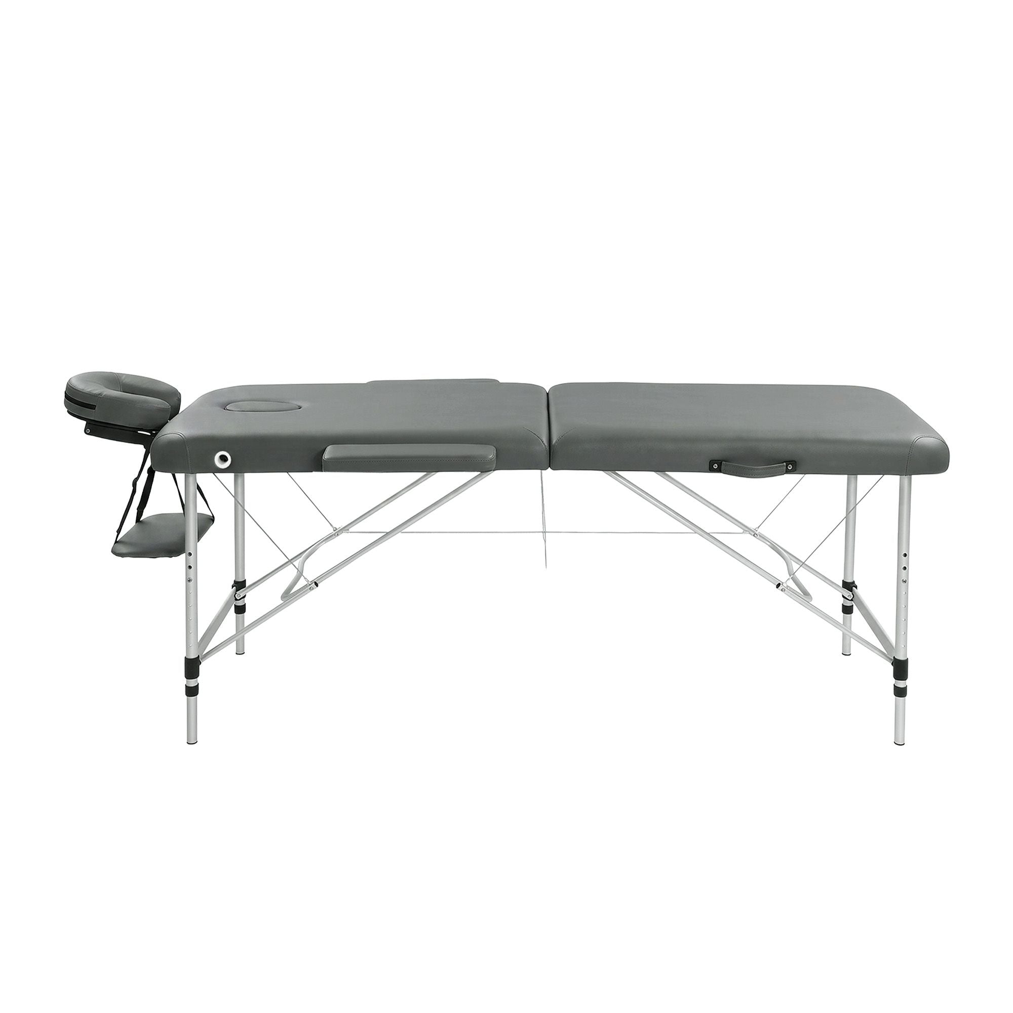 Portable Massage Table Aluminium Folding 55cm Wide Adjustable Height