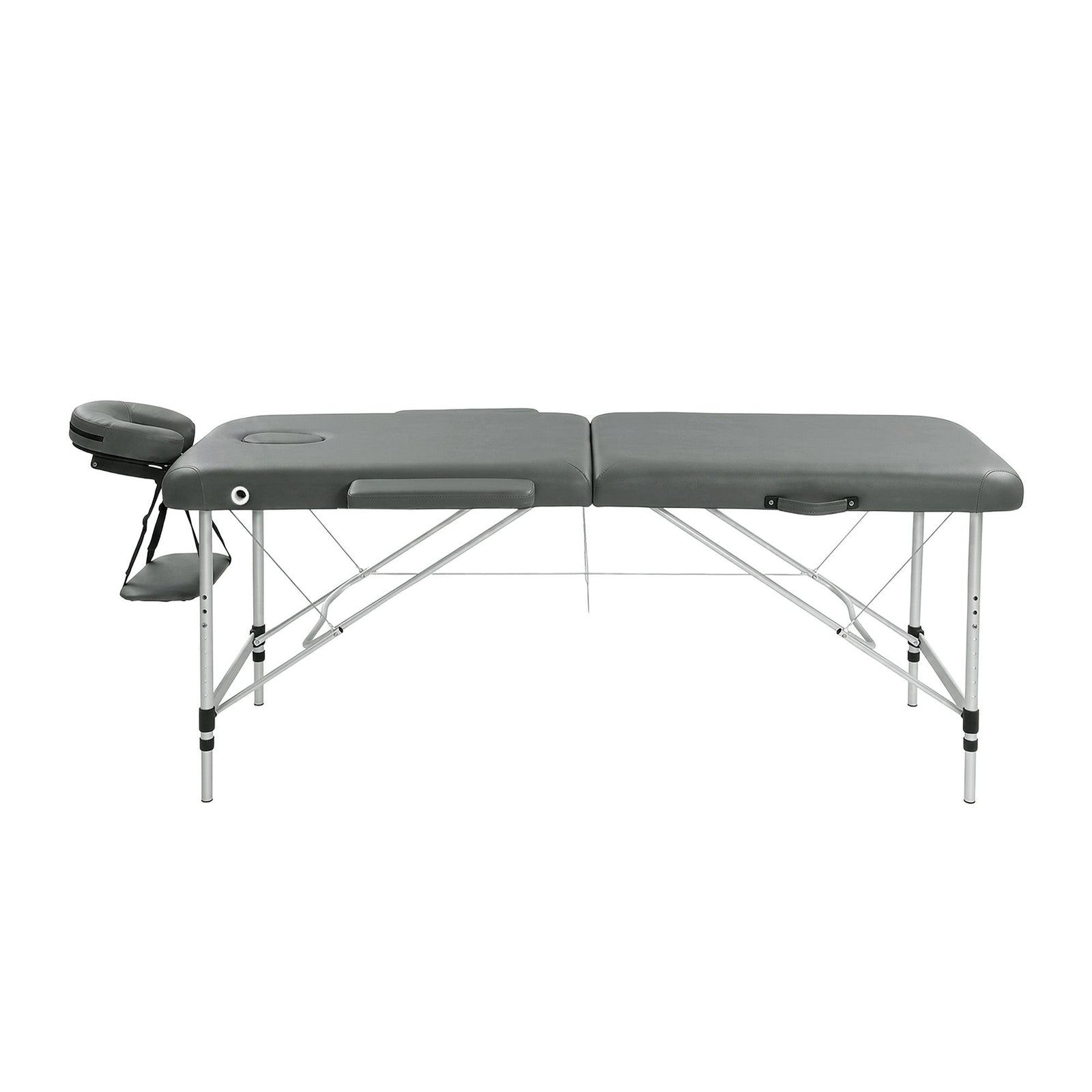Portable Massage Table Aluminium Folding 55cm Wide Adjustable Height