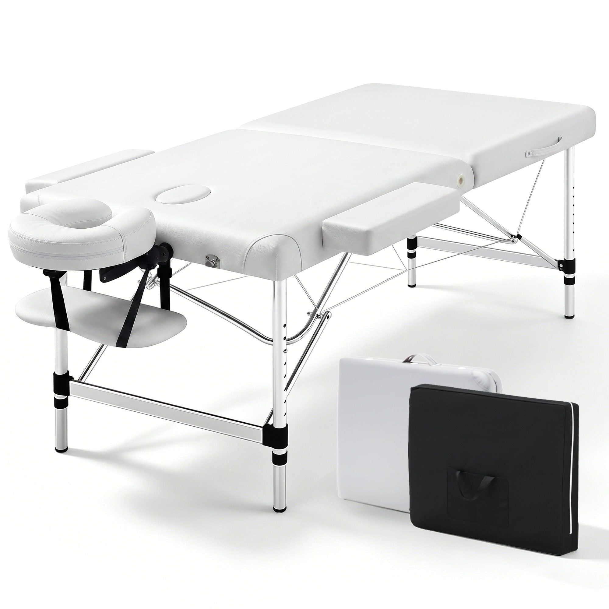 Portable Massage Table 75cm Folding Aluminium Spa Bed 250kg