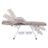 Zenses Beauty Bed with Stool, Beige, Adjustable Facial Massage Table, Tattoo Chair, Salon Services
