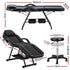 Zenses Massage Table Adjustable Salon Bed Chair 3-Fold Black