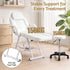 Zenses Beauty Bed with Stool, White, Adjustable Facial Massage Table, Tattoo Chair, Salon Services