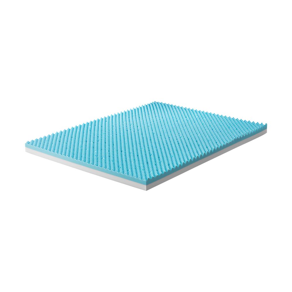 Memory Foam Mattress Topper Reversible Cool Gel 10cm Double
