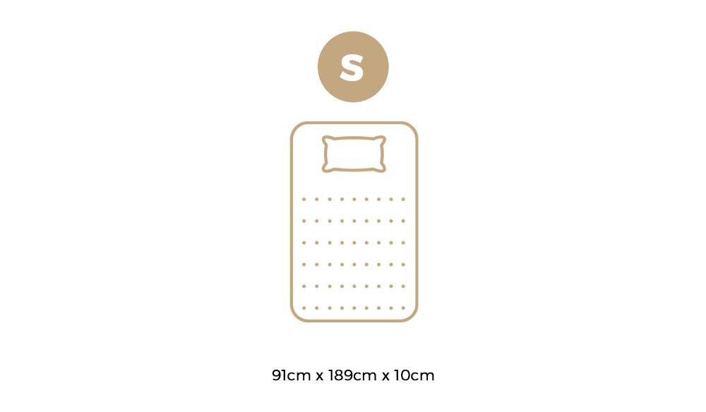 Memory Foam Mattress Topper Reversible Cool Gel 10cm Single