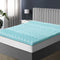 Cool Gel Memory Foam Mattress Topper 7-Zone 8CM Double