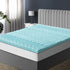 Memory Foam Mattress Topper Cool Gel Bamboo Cover 7-Zone 8CM King