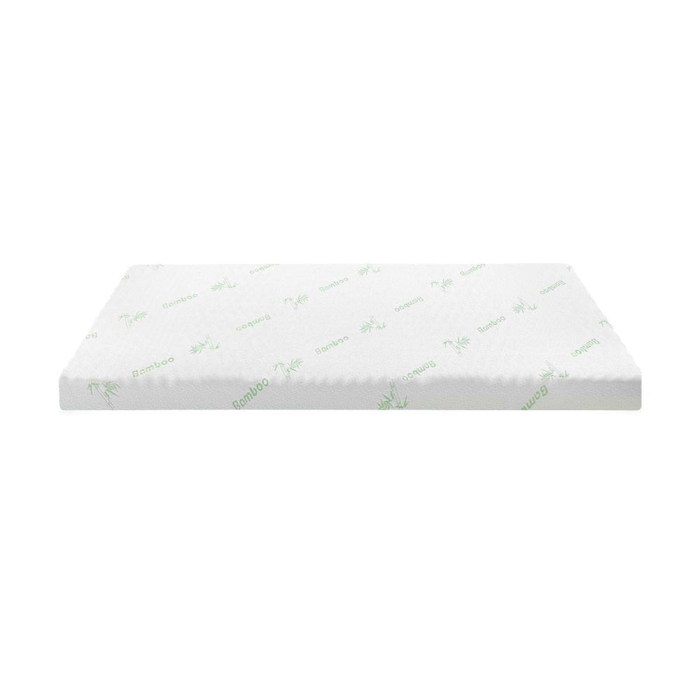 Memory Foam Mattress Topper Cool Gel Bamboo Cover 7-Zone 8CM King Single