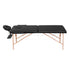 Massage Table 70cm Portable 2 Fold Wooden Beauty Waxing Therapy Bed Black