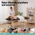 Massage Table 70cm Portable 2 Fold Wooden Beauty Waxing Therapy Bed Black