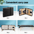 Massage Table 75cm Wooden 3-Fold 250kg Capacity 9 Heights with Bag Black