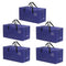 Artiss 5 Pack Heavy Duty Moving Bags Waterproof Storage Totes Blue