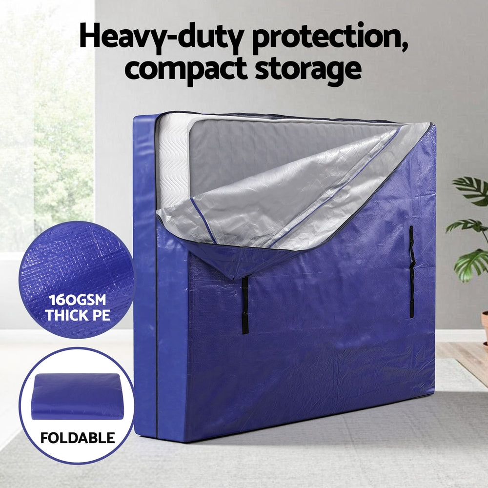 Mattress Bag Easy Moving Waterproof Storage Dust Cover Protector Double