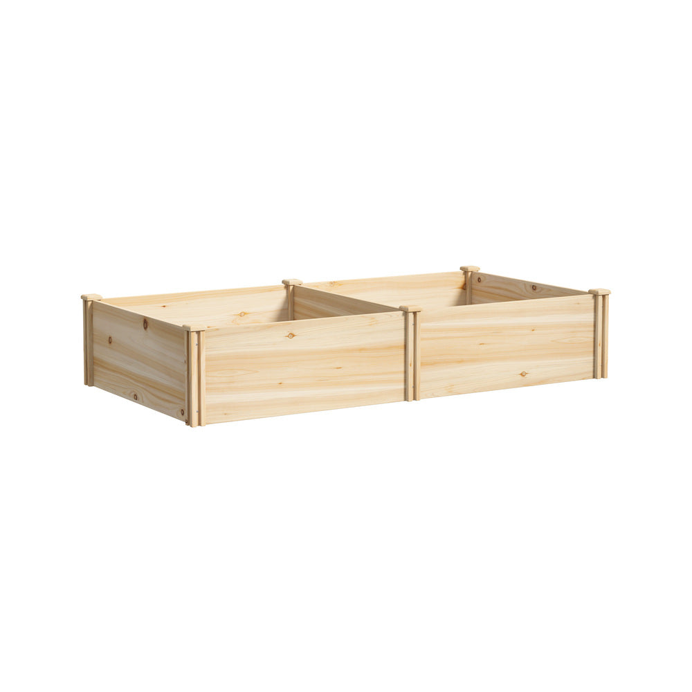 Garden Bed 160x80x30cm Raised Wooden Planter