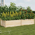 Garden Bed Set of 4 Raised Wooden Planter 120x45x45cm