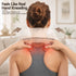 Livemor Neck Massager with Heat Pillow Shiatsu Shoulder Back Massager Pain Relief Tissue Kneading